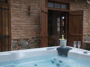 purple rustic villa with jacuzzi saranti village cyprus nicosia traditional holiday home house