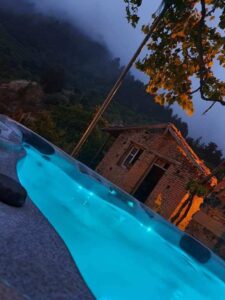 Purple Rustic Jacuzzi Villa in Saranti Village Nicosia - A perfect place to relax and escape in Cyprus Holiday Home - Mountain Views Jacuzzi and Sauna - quite place - suitable for couples and families