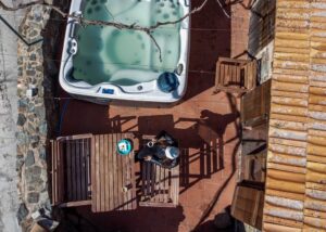 Purple Rustic Jacuzzi Villa in Saranti Village Nicosia - A perfect place to relax and escape in Cyprus Holiday Home - Mountain Views Jacuzzi and Sauna - quite place - suitable for couples and families